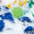 thumbnail image 4 of 4 Pieces Reusable Washing Machine Lint Catcher Household Washing Machine Lint Mesh Bag Hair Filter Net Pouch Washer Hair Catcher (Green, Blue), 4 of 5