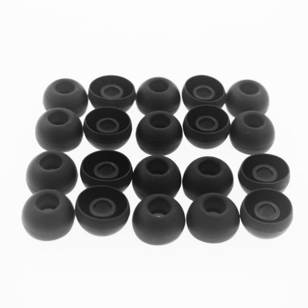 10 Pcs Loop Quiet Noise Reduction Earplugs – Super Soft, Reusable Hearing Protection in Flexible Silicone for Sleep, Noise Sensitivity & Flights Noise Cancelling – Black
