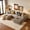 Khaki, variant on Liaroo 108" Sectional Couch, Boneless Couch Cloud Sofa, No Assembly Required Modular Couch U-shaped Couch for Living Room