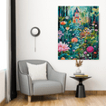 thumbnail image 2 of Quirky Floral Fantasy - Enchanting Whimsical Gardens Canvas & Poster Prints - Enhance Your Living Space, 2 of 4