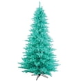 thumbnail image 1 of Vickerman 6.5' Aqua Fir Artificial Christmas Tree with 600 Aqua Lights, 1 of 3