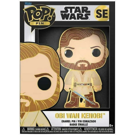 Funko Star Wars POP! Pin Obi-Wan Kenobi Large Enamel Pin SE Brand NEW
