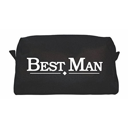 Mens Wedding Party Toiletry Bag - Black Dopp Bag and Travel Toiletry Bag for Holding All Your Needs - Best