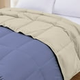 thumbnail image 5 of Modern Threads Reversible Blue & Cream All-Season Down Alternative Adult Bed Comforter, King, 5 of 14