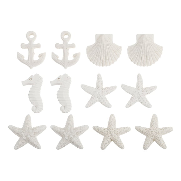 EeaseMX 12 piezas de adornos de resina de animales marinos para acuario, decoración paisajística para pecera.