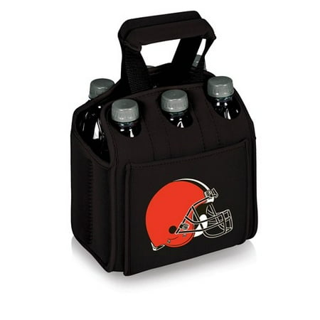 NFL Cooler Bag by Picnic Time, Six Pack - Cleveland Browns, Black