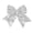 White, variant on Harmtty Hair Barrette Double-layered Solid Color Sequin Anti-slip Retro Hair Decoration Princess Style Dating Party Ponytail Clip Hair Accessories
