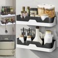thumbnail image 2 of Set of 2 Shower Caddy, No Drilling Shower Caddy, Wall Mounted Shower Organizer Storage Baskets for Bathroom/Kitchen, 2 of 5