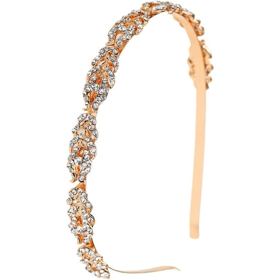 LEORX comfortable to wear headband Headband Golden Metal 1Set