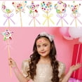 thumbnail image 6 of Pearoft Girl Gifts Princess Fairy Wands Kit: 3 4 5 6 Year Old DIY Craft Kits Wooden Princess Wand Birthday Gift for 3-12 Year Old Kids Art and Craft Fairy Wand Kit for Girl Age 6 7 8 9 (18 pcs), 6 of 7