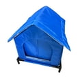 thumbnail image 3 of Casa para gatos al aire libre, refugio para gatitos, refugio para gatos callejeros, casa para mascotas para la comunidad invernal Azul, 3 of 9