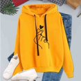 thumbnail image 1 of Sudadera Con Capucha De Manga Larga Que La Ropa De Mujer Con Patrón De Corazónpangjing, 1 of 4