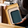 thumbnail image 2 of Tray Plastic Food and Beverage Fast Food Serving Rectangular Restaurant Kindergarten Children Puzzle Plate orange 24cm 17cm, 2 of 6