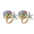 thumbnail image 3 of Rdeghly Napkin Holder,2Pcs Innovative Napkin Buckle Simulation Flower Napkin loop Holder for Hotel Restaurant,Napkin Ring, 3 of 8
