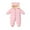 Pink Outfits fot Kids, variant on Kids Bear-Ear Padded Snowsuit with Hooded Neckline, Zip Closure, Warm Design Children's Clothing for Winter & Outdoor Wear Black 2 Years