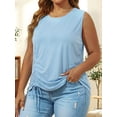 thumbnail image 2 of Oryer Plus Size Tank Tops for Women, Round Neck Sleeveless Casual Womens Blouse Trendy Tunic Summer Shirts for Women 1X-5X, 2 of 7