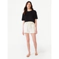 thumbnail image 2 of Free Assembly Women's Paperbag Belted Shorts, 2 of 7