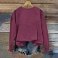 thumbnail image 5 of Chbgutlmr Crew Neck Sweatshirts for Women Long Sleeve Loose Pullover Casual Fall Solid Color Dailywear Tops, 5 of 7