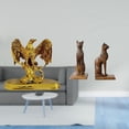 thumbnail image 2 of Escultura de animal de resina moderna con figuras de gato para escritorio de oficina, comedor, armario y estantería, regalo decorativo., 2 of 7