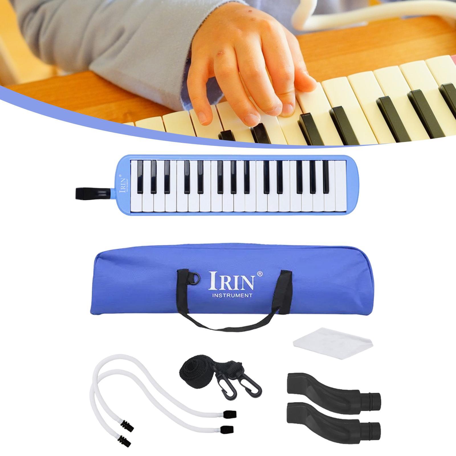 Harmonica Instrument 32 Keys Musical Keyboard Beginner Friendly Design with Carrying Case for Kids and Students