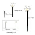 thumbnail image 5 of 5 Pack Christmas Pathway Lights Outdoor, Battery Operated Waterproof Snowflake Landscape Lights for Xmas Party Decorations, 5 of 8