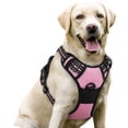 thumbnail image 1 of Arnés para perros Rabbitgoo sin tirones, ajustable, reflectante, rosa, L, 1 of 8