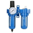 thumbnail image 1 of Regulador de filtro y lubricador Bling Bling Compresor de aire 2 etapas Aleación de zinc 1/2 pulg NPT, 1 of 12