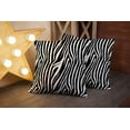 thumbnail image 3 of Set of 2 Zebra Stripes Pattern Zebra Print Animal Skin Abstract Pattern Line Background Throw Pillow Covers 18X18 Inch Decorative Pillow Cases for Couch Bedroom Living Room, 3 of 6