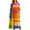 Orange, variant on Lady's Relaxed Print Round Neck Dress