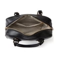 thumbnail image 3 of Leather Mini Satchel Handbag with Top Handle, Crossbody Strap, Gold Hardware, Available in Brown, Black, Coffre, 3 of 5