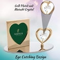 thumbnail image 5 of matashi mini picture frames; photograph memory keeper for desktops, side tables (gold, heart), 5 of 7