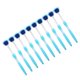 thumbnail image 2 of Raspador de lengua Sincero de silicona ergonómico de mango largo 10 piezas azul, 2 of 10