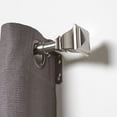 thumbnail image 3 of hometrends Terrace 3/4" Nickel Drapery Rod Set, 3 of 3