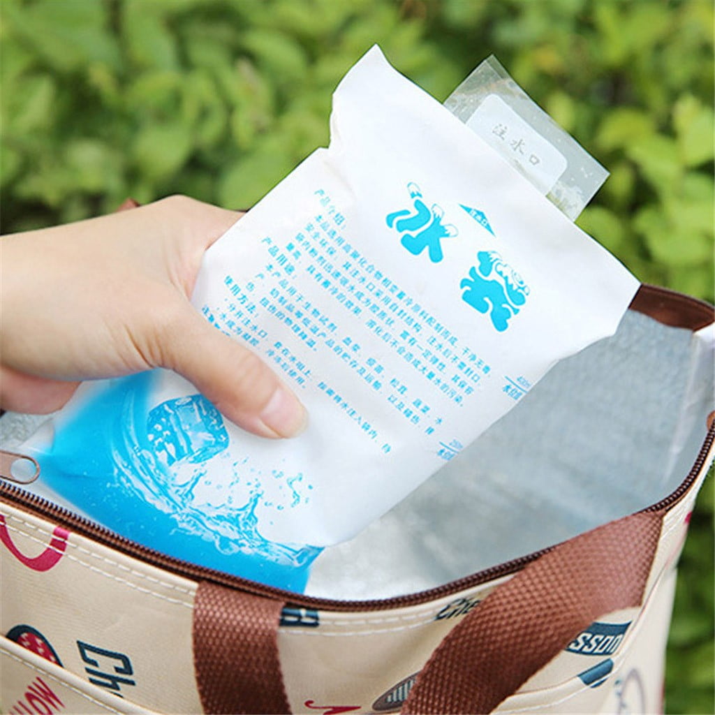 Tunhigl Savings 25PCS Ice Packs Reusable Gel Ice Cooler Pouchs for Food Storage Picnic Cooler Cold Pouchs