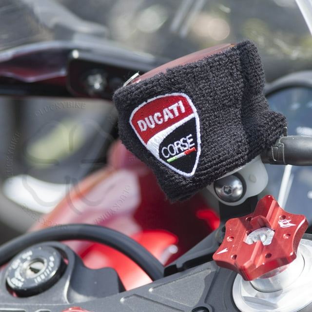 1x Reservoir Sock Large Black Logo Ducati Motorcycle Sleeve Sweat Band