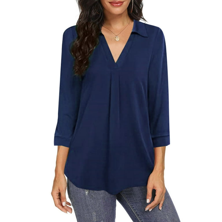 Entyinea Womens Summer Crop Tops Casual Solid Color Ruffle Short Sleeve  Shirts Black S 