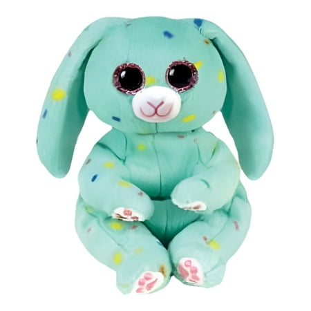 Ty Beanie Baby Boos April Mint Green Easter Bunny Rabbit Plush Polka Dots Floppy