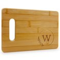 thumbnail image 1 of Personalized cutting Boards - Small Monogrammed Engraved cutting Board (W) - 9x6 customized Bamboo cutting Board with Initials - Wedding Kitchen gift - Wooden custom charcuterie Boards by On The Rox, 1 of 4