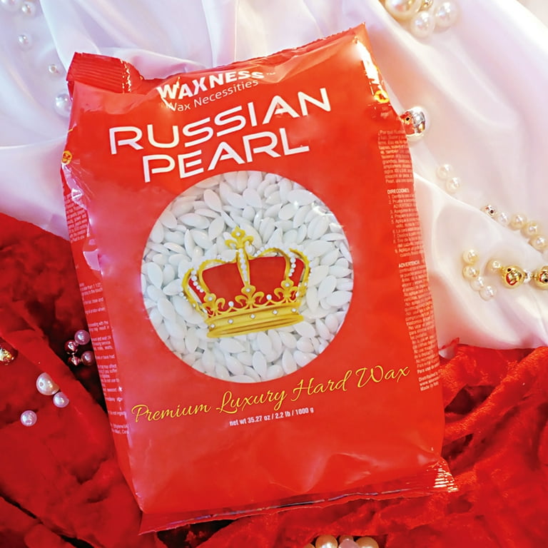 Waxness Russian Pearl Hard Wax Beads, 2.2 lb / 1 kg, Premium