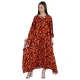 thumbnail image 3 of Moomaya Hoodie Caftan Kimono Sleeve Swimsuit Cover Up Side Split Beach&nbsp;Kaftan, 3 of 8
