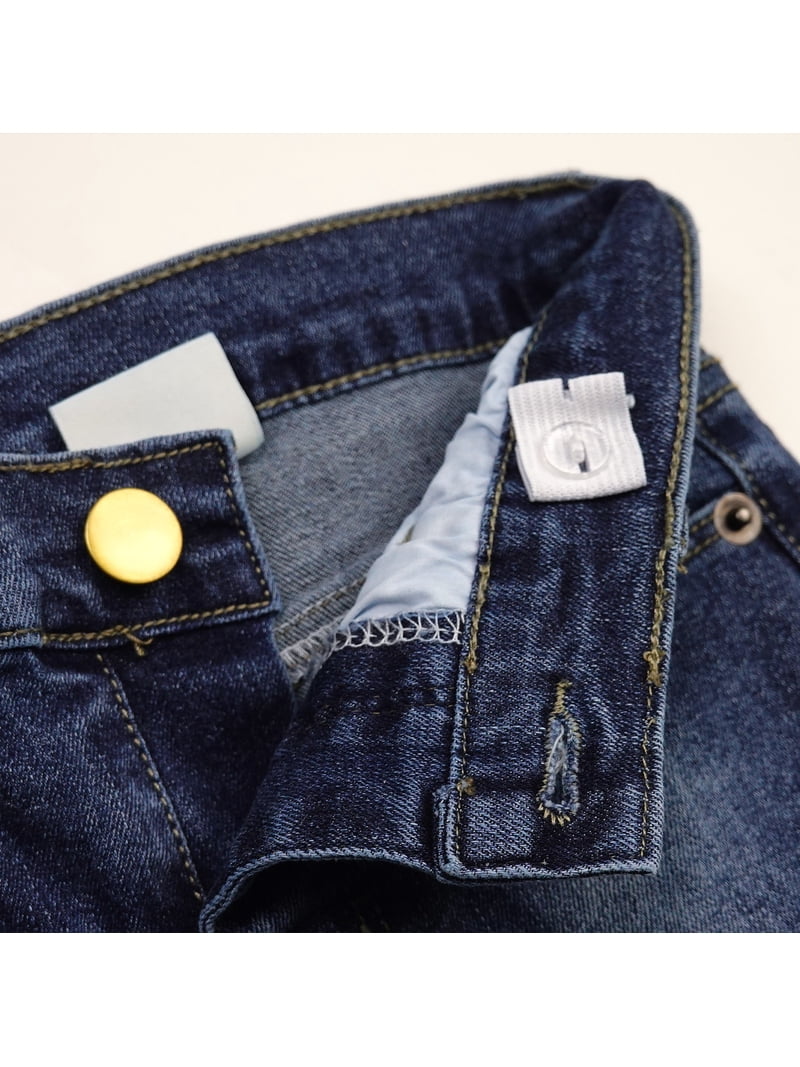 Jeans KIDSCOOL SPACE Per Bambino: Denim Strappato Ricamato, Vita Regolabile Con Elastico, Morbido E Alla Moda - 3