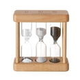 thumbnail image 2 of Dserhfy Sand Timer Set 1Min 3Min 5Min Hourglass 3-in-1 Desktop Sand Clock for Cooking Classroom Exercise Home Office Decoration, 2 of 8