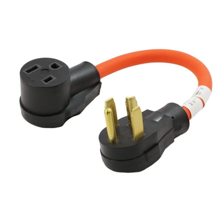 dryer adapter prong 4 plug for Welder AC [WD1430650 30P 1.5FT Plug 250V WORKS 30Amp 14 to 018] adapter(NEMA 4 Dryer 50Amp Prong