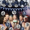 thumbnail image 4 of Navy Blue and Silver 21st Birthday Decorations for Men Boy, Happy 21st Birthday Bunting Banner and Blue Silver 21 Birthday Balloons for Him Her Men Women 21 Years Anniversary Birthday Party Supplies, 4 of 7