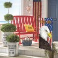 thumbnail image 5 of Kumdkd Patriotic Stars and Stripes Eagle Garden Flag 12x18 Inch Double Sided Outside, USA 4th of July Memorial Day Independence Day Watercolor Yard Outdoor Decoration, 5 of 6