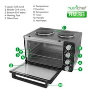 NutriChef PKRTO28 - Multi-Function Counter Top Oven