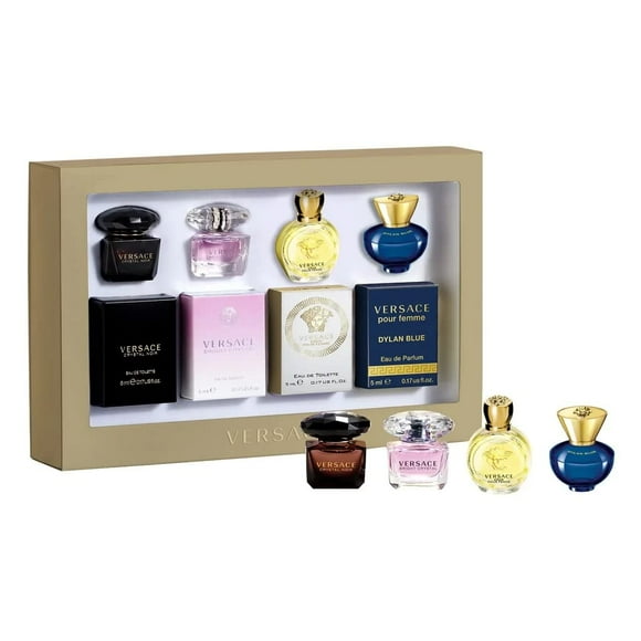 Set de Perfumes Versace Crystal Noir/Bright Crystal/Eros/Dylan Blue 0.17 oz