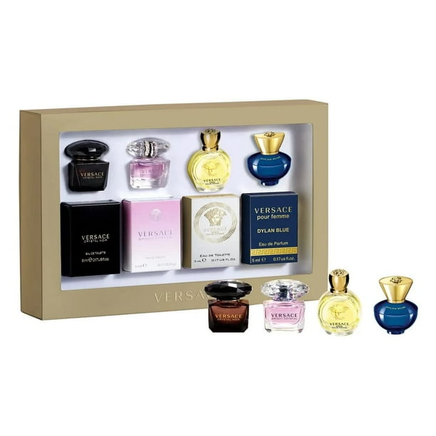 Set de Perfumes Versace Crystal Noir/Bright Crystal/Eros/Dylan Blue 0.17 oz