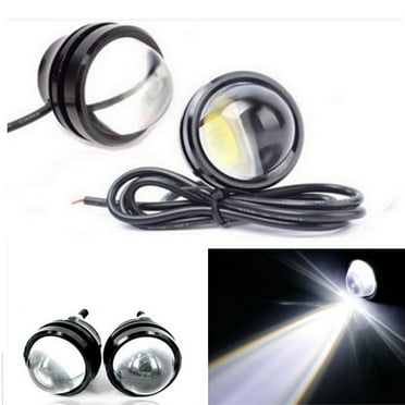 High Power Car White Fish Eye 5W CREE LED Projector Fog Lights k DRL Lamps 2X