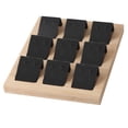 thumbnail image 4 of Portatarjetas de madera Natural Sunnimix Exhibición del titular del pendiente 9 par negro, 4 of 8